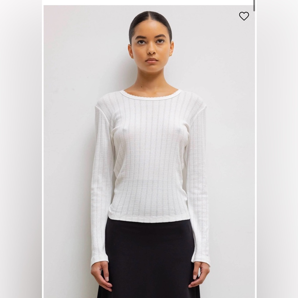 Leset Pointelle Set in White